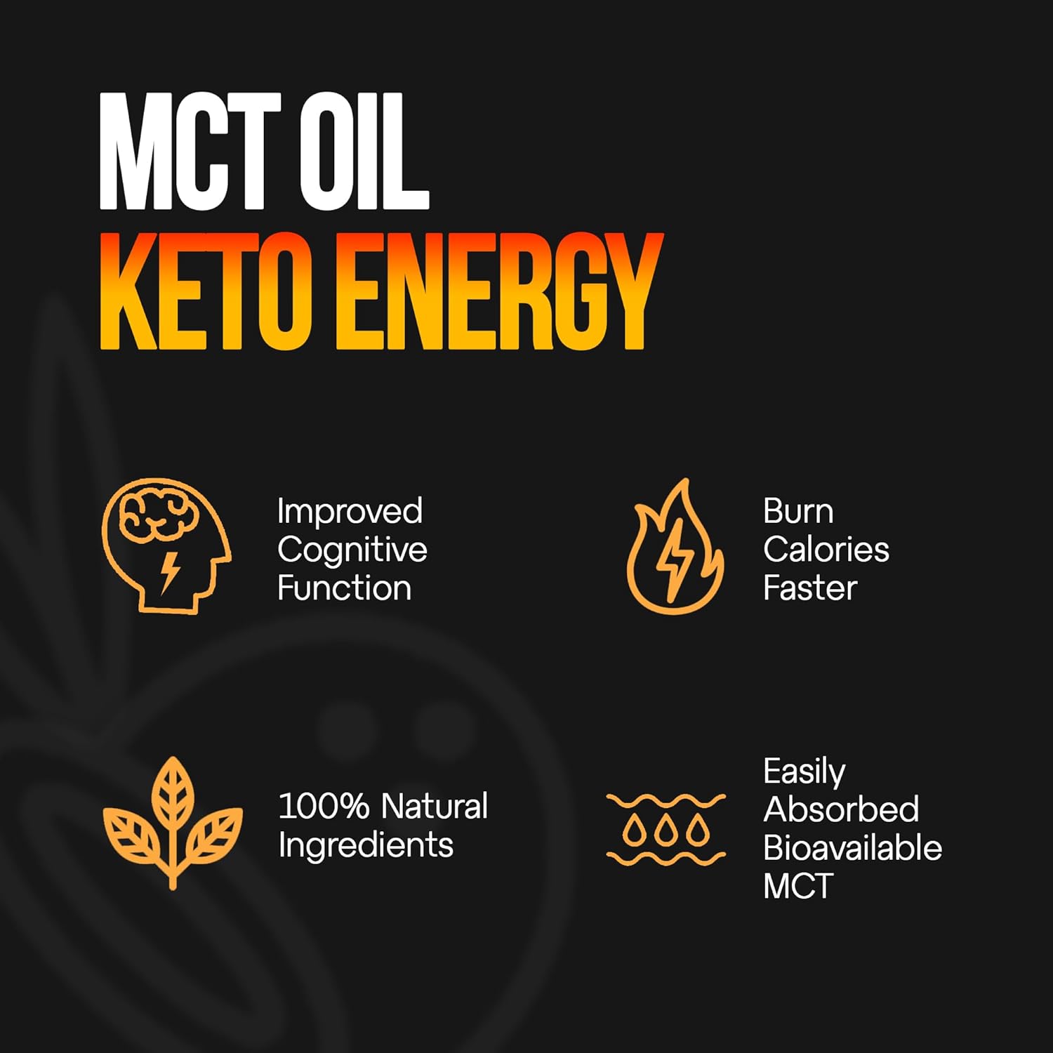 Bundle of Intentionally Bare MCT Oil Powder (50 Servings) and MCT Oil Capsules