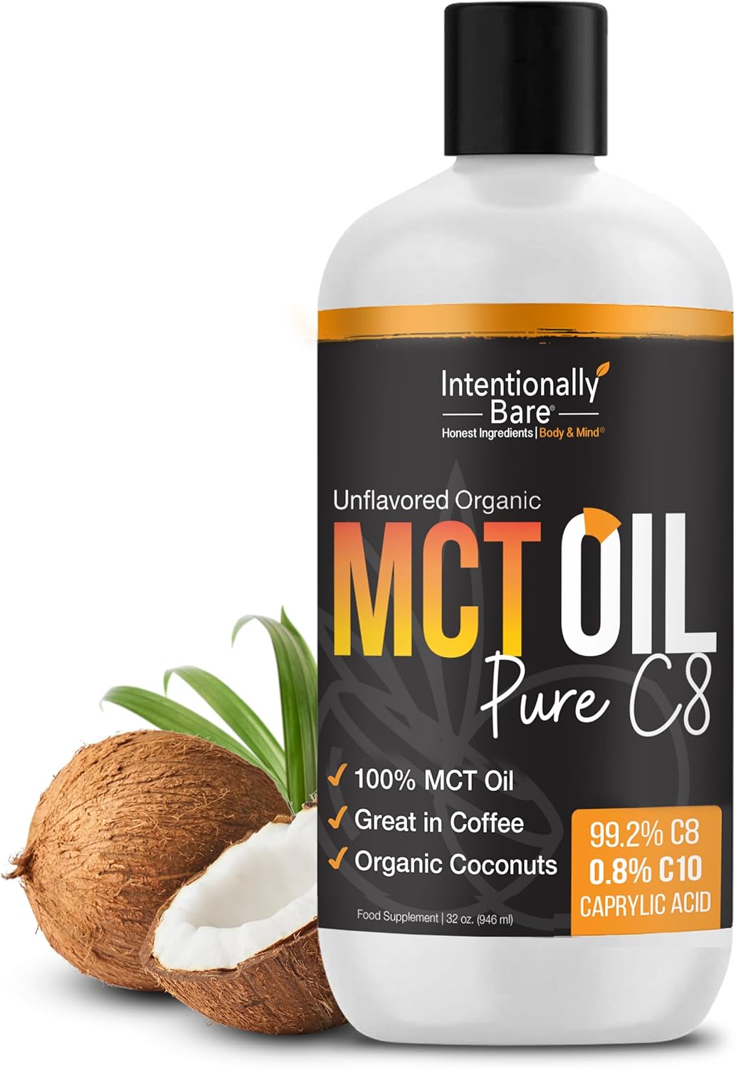 Bundle of Intentionally Bare MCT Oil Powder and Pure C8 MCT Oil