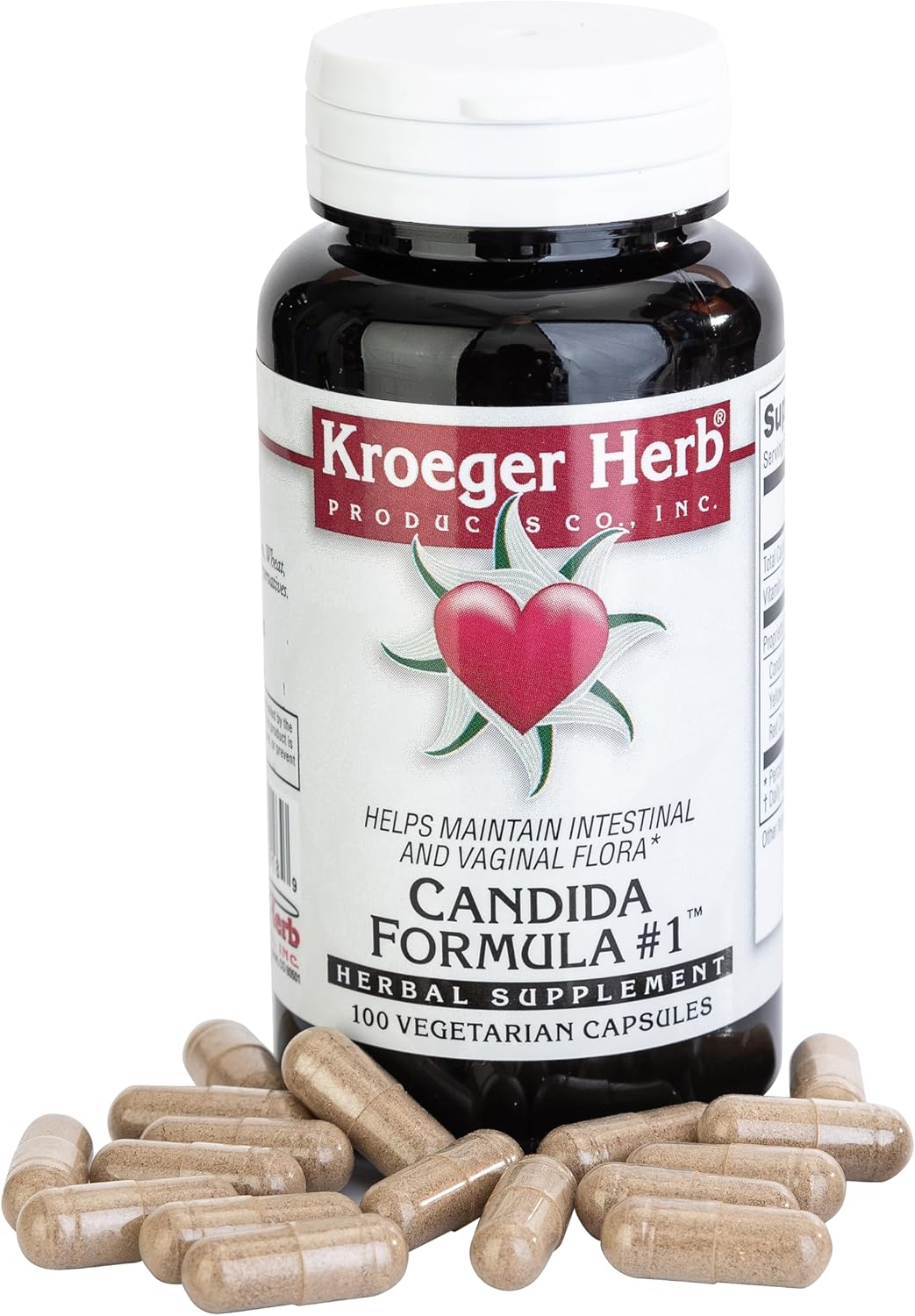 Bundle of Kroeger Herb Products Candida #1 and Turmeric for Wellness