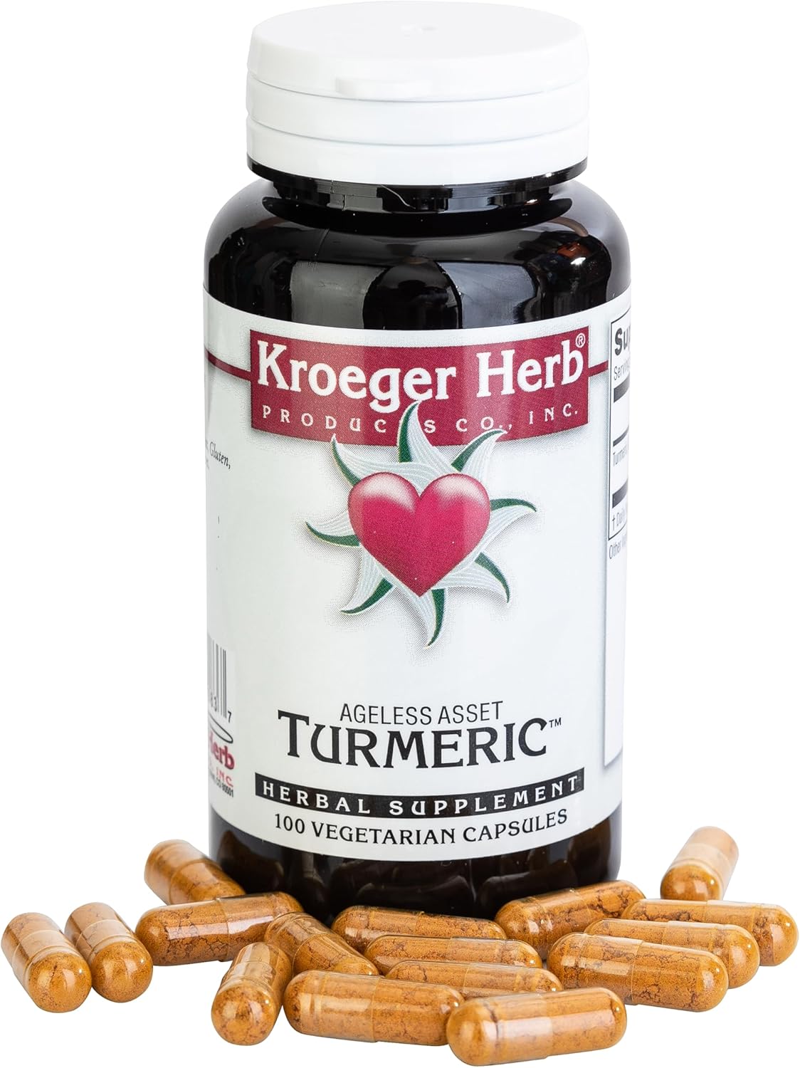 Bundle of Kroeger Herb Products Candida #1 and Turmeric for Wellness