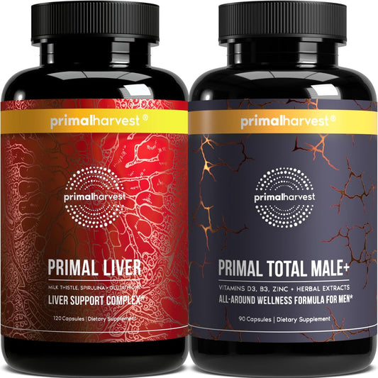 Bundle of Primal Harvest Liver & Men's Multivitamin Supplements for Women and Men