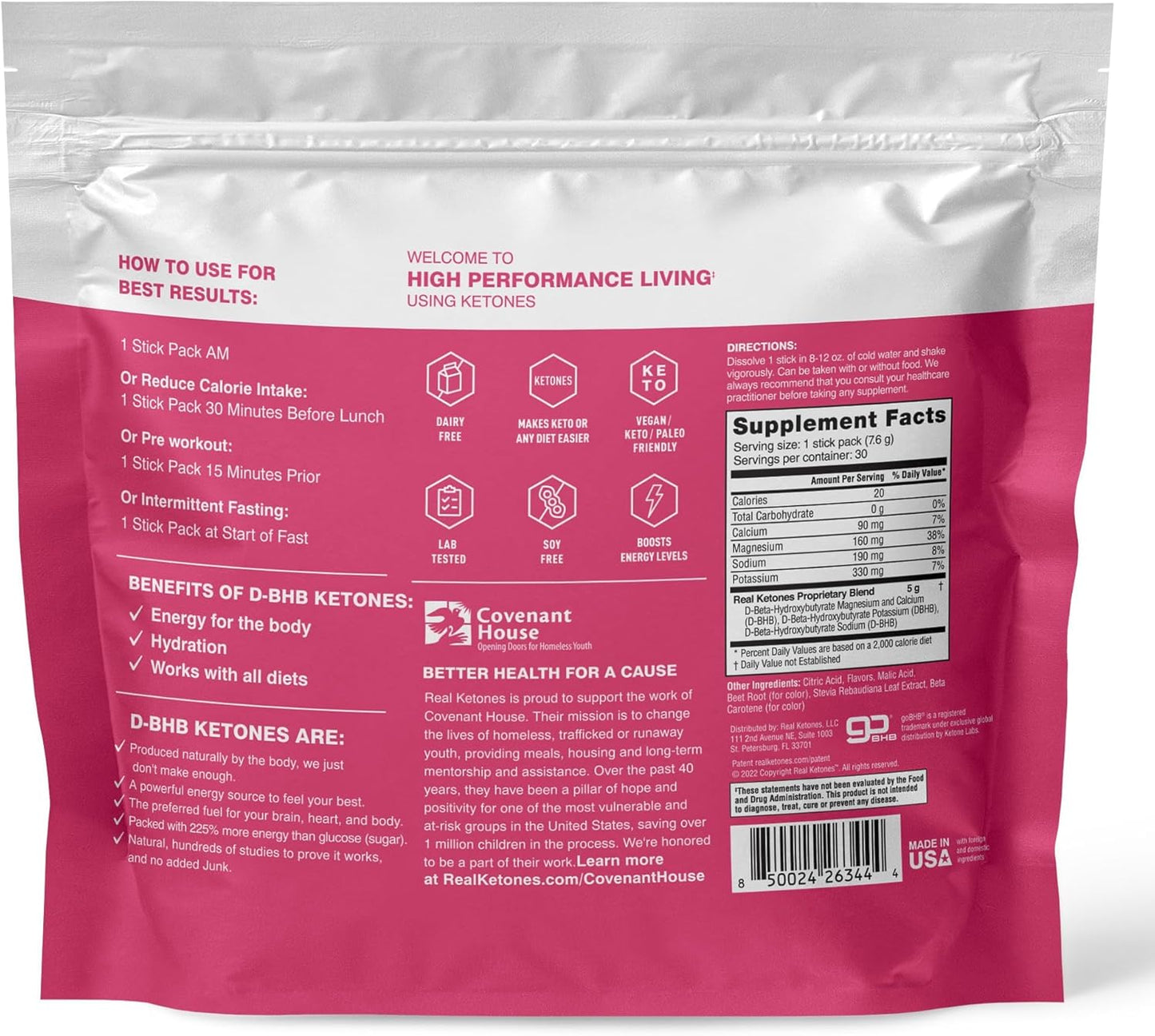 Bundle of Real Ketones Raspberry Lemon Shift & Intermittent Fasting Electrolytes for Men - BHB Exogenous Ketones - 30 Count each - Weight Loss Support
