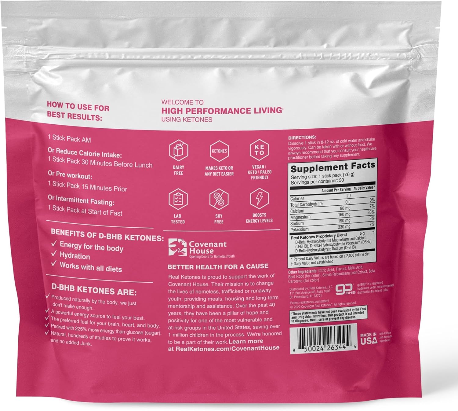 Bundle of Real Ketones Raspberry Lemon Shift & Intermittent Fasting Electrolytes for Men - BHB Exogenous Ketones - 30 Count each - Weight Loss Support