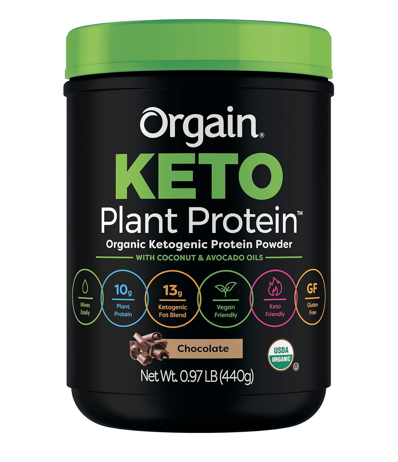 Bundle: Orgain Organic Keto Vegan Protein Powder & Collagen Protein Powder