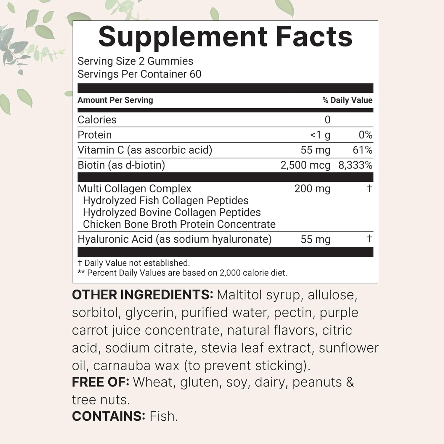 Bundle Pack: Omega-3 Fish Oil Softgels & Collagen Peptides Gummies | Wild-Caught Fish, Lemon Flavor | High Protein Types I, II, III, V, X | Burpless Formula