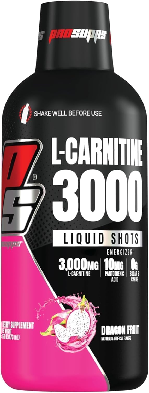 Bundle: PROSUPPS L-Carnitine 3000 Liquid Shots (Dragon Fruit) + Mr. Hyde Pre-Workout Powder (Blue Razz)