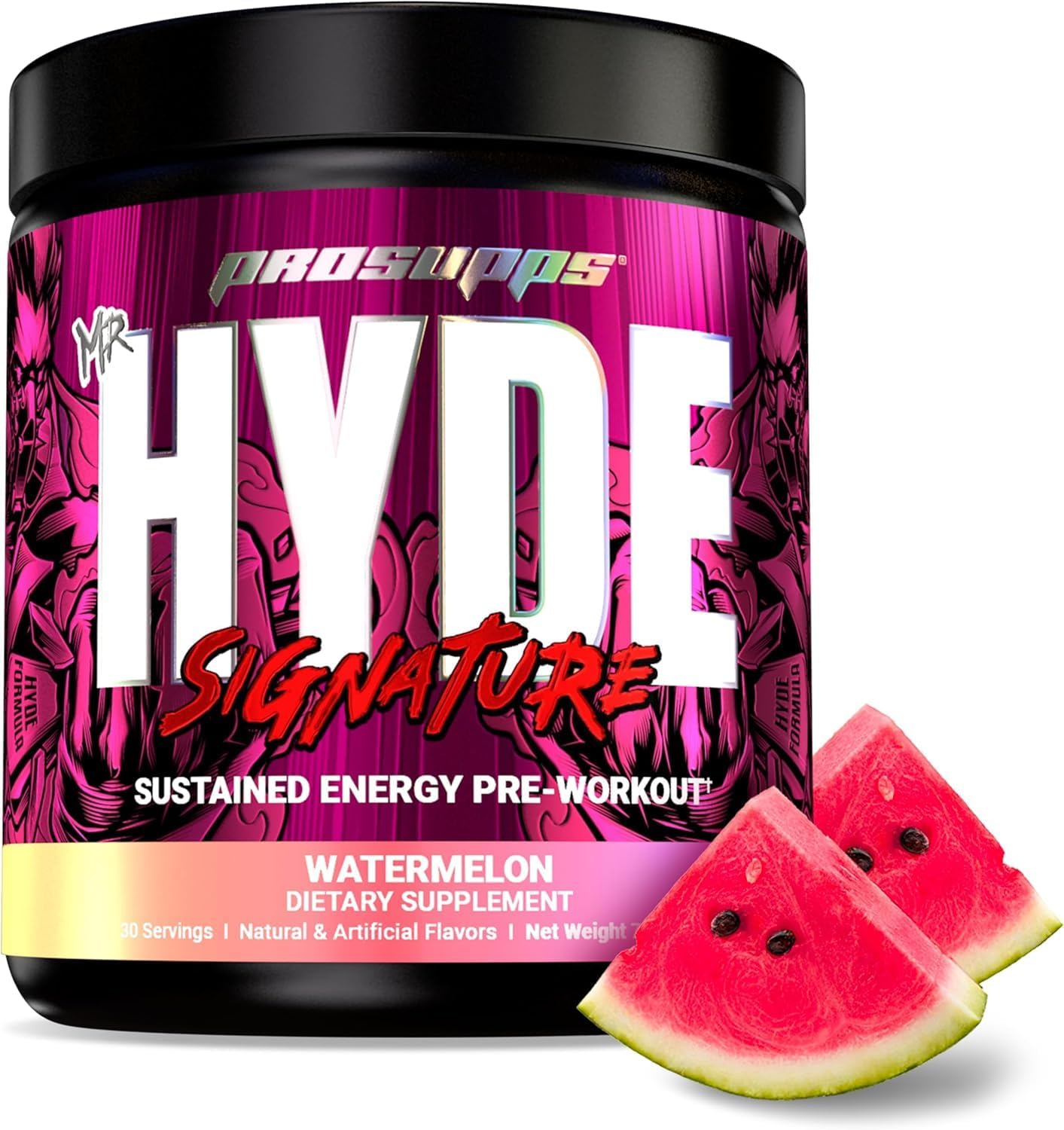 Bundle: PROSUPPS L-Carnitine 3000 Liquid Shots (Dragon Fruit) & Mr. Hyde Signature Series Pre-Workout Energy Powder (Watermelon)