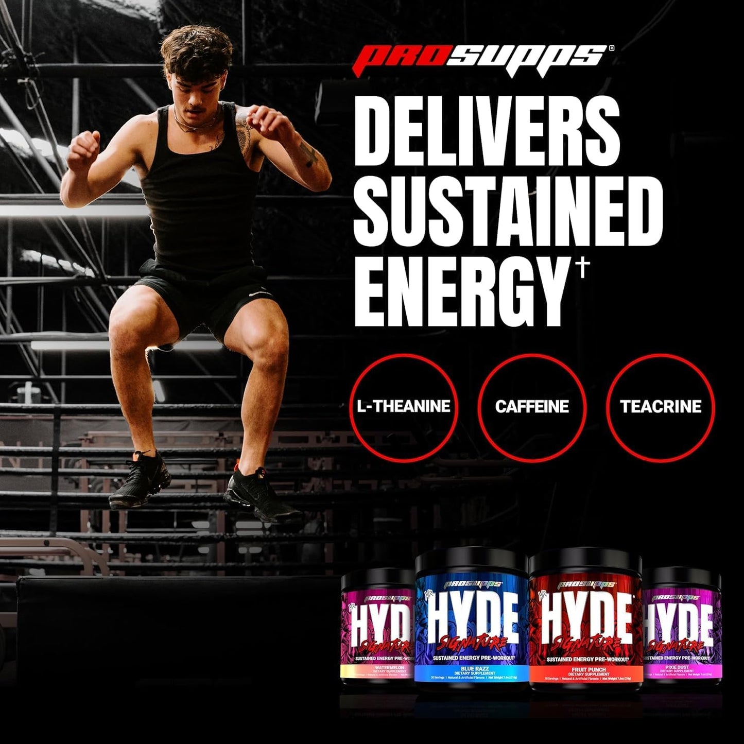Bundle: PROSUPPS L-Carnitine 3000 Liquid Shots (Dragon Fruit) & Mr. Hyde Signature Series Pre-Workout Energy Powder (Watermelon)