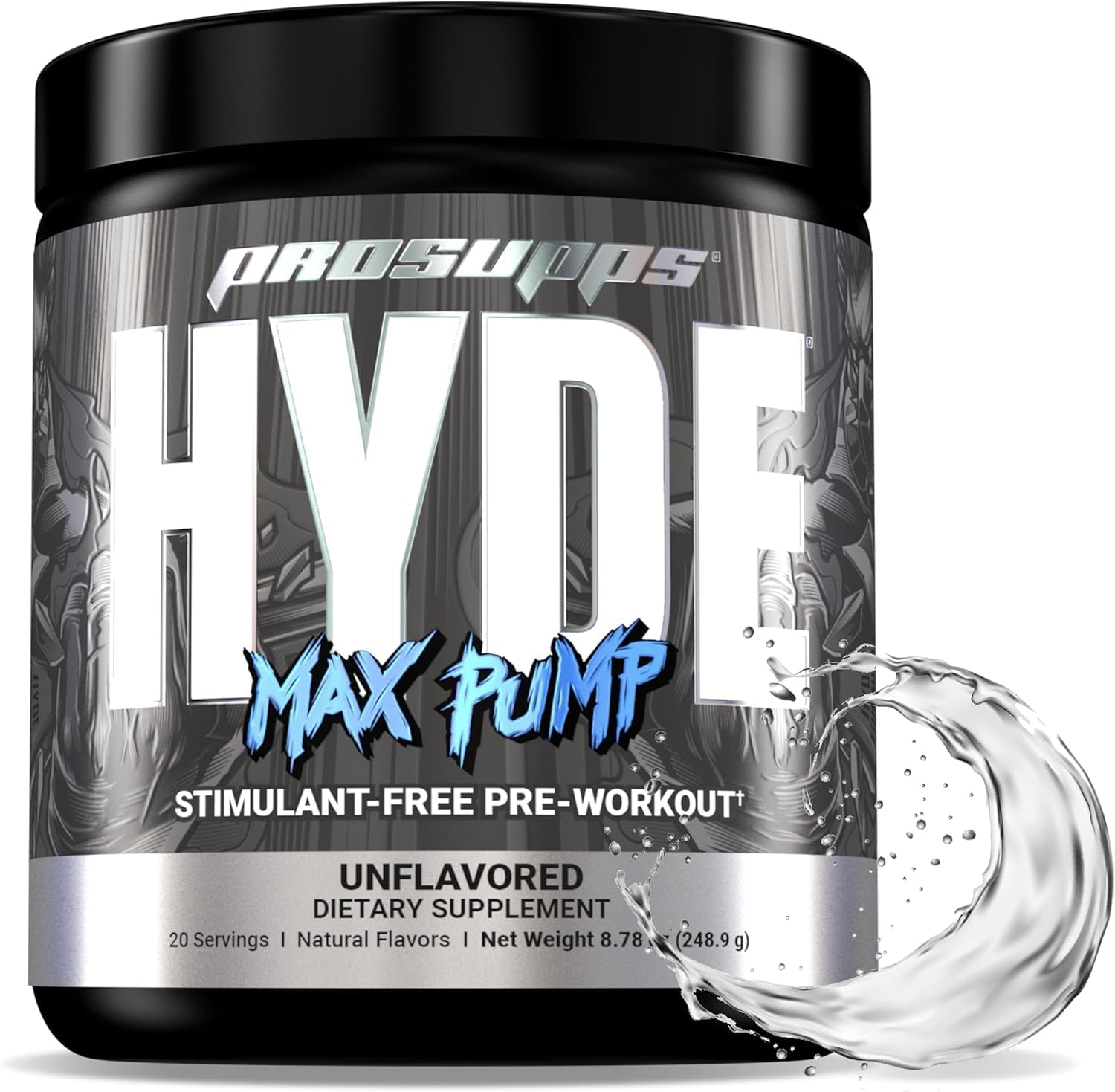 Bundle: PROSUPPS L-Carnitine 3000 Liquid Shots + Hyde Max Pump Pre Workout (31 Servings, Dragon Fruit, 20 Servings, Unflavored)