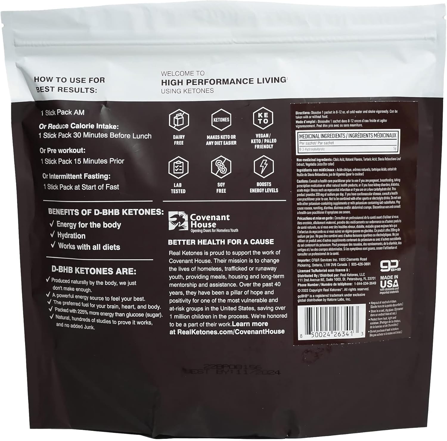 Bundle: Real Ketones Black Cherry Shift & Fasting Electrolytes for Men - BHB Exogenous Ketones - Weight Loss Support (30 Count)