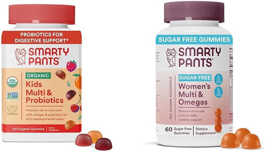 Bundle: SmartyPants Kids and Women's Multivitamin Gummies - 180 Count