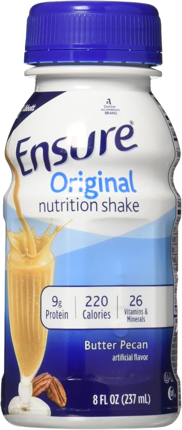 Butter Pecan Ensure Original Nutrition Shake, 3.82 lb - Complete Meal Replacement Shake with Essential Nutrients