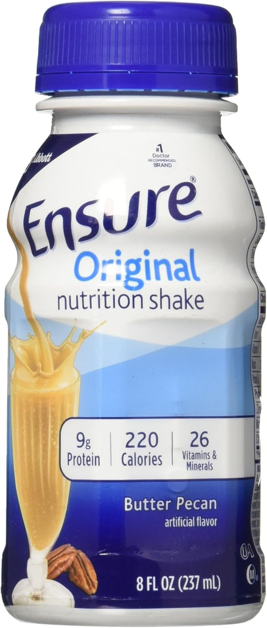 Butter Pecan Ensure Original Nutrition Shake, 3.82 lb - Complete Meal Replacement Shake with Essential Nutrients