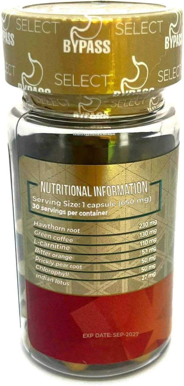 Bypass Select Capsules 2Pack - Destroy Accumulated Fat Tablets (2 Units)