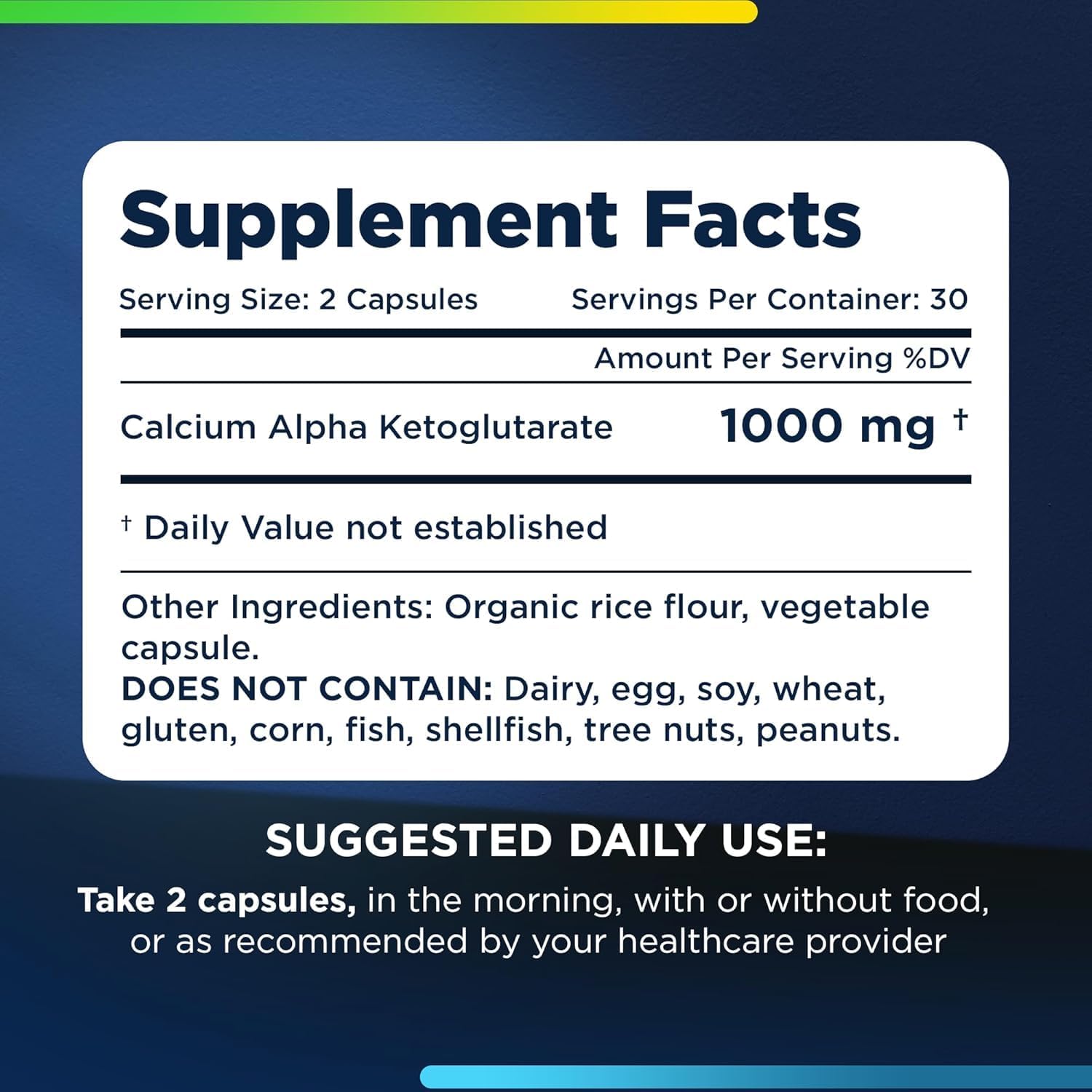 Ca AKG Supplement (Alpha Ketoglutarate) 1,000mg - Supports Energy, Metabolism, and Aging - 180 Capsules (3 Pack)