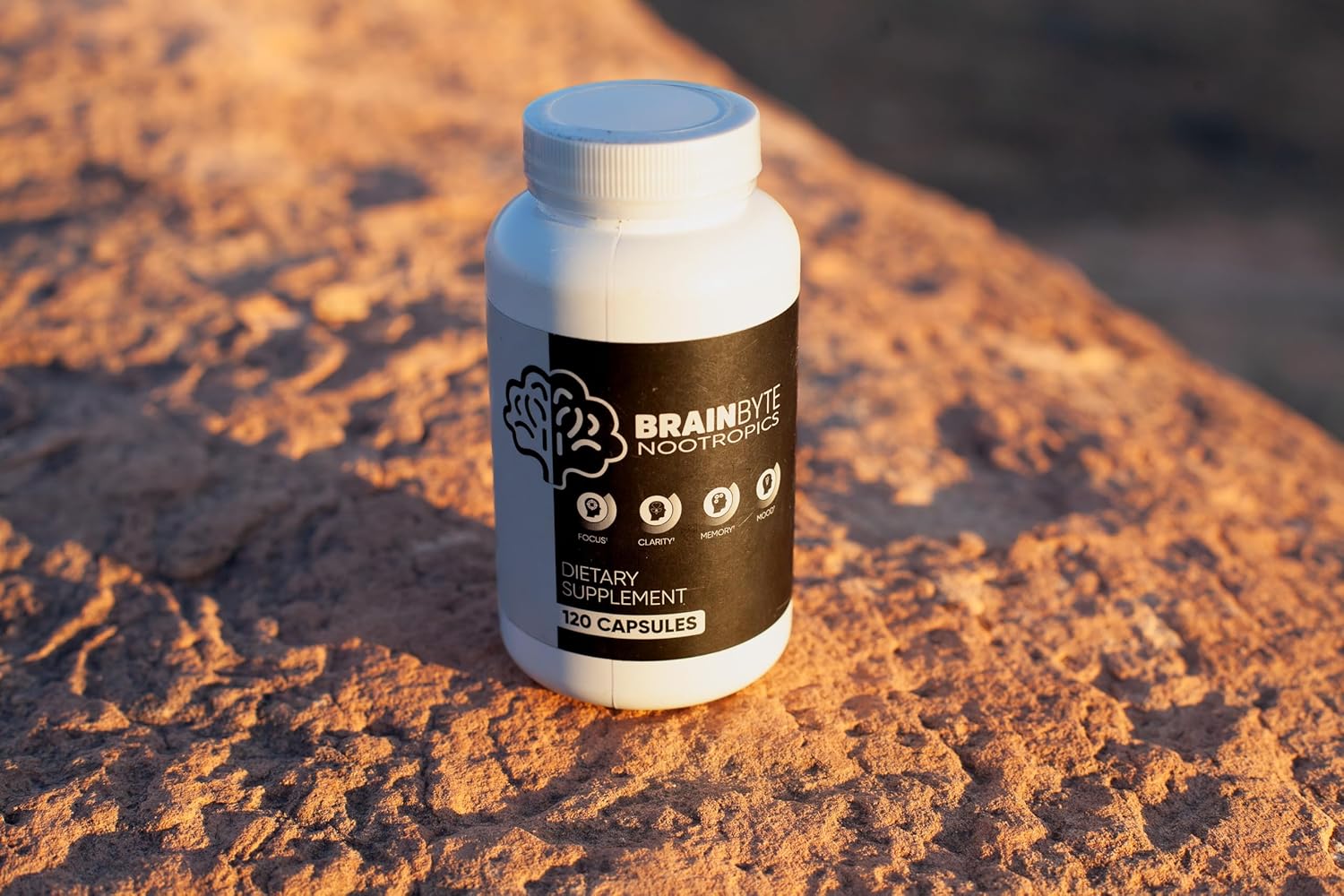 Caffeine-Free Brain Supplement for Focus, Memory & Clarity | Nootropics for Men & Women | L-Theanine & Phosphatidylserine (120 Count)