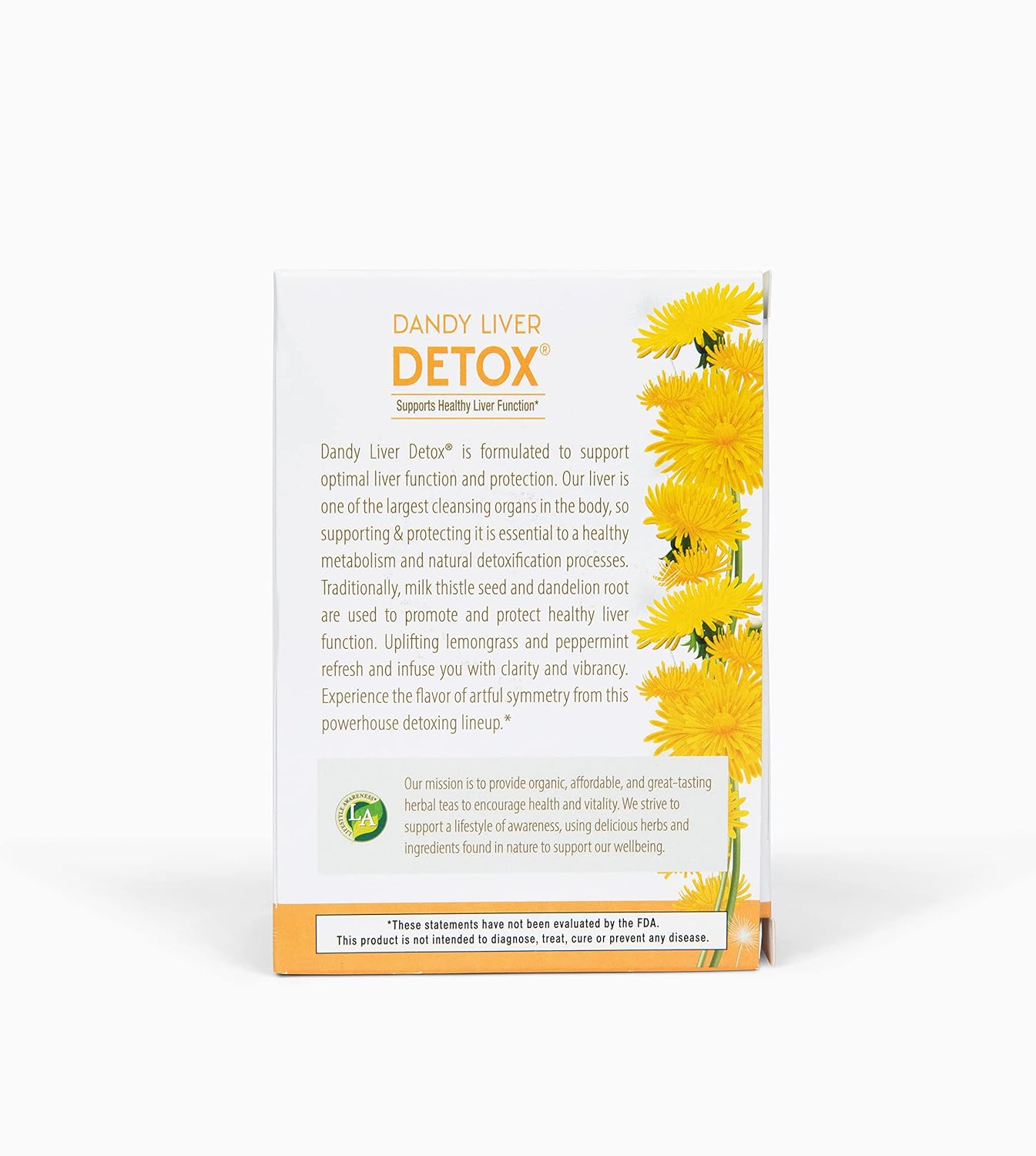 Caffeine-Free Dandy Liver Detox Tea - 20 Count Lifestyle Awareness Tea