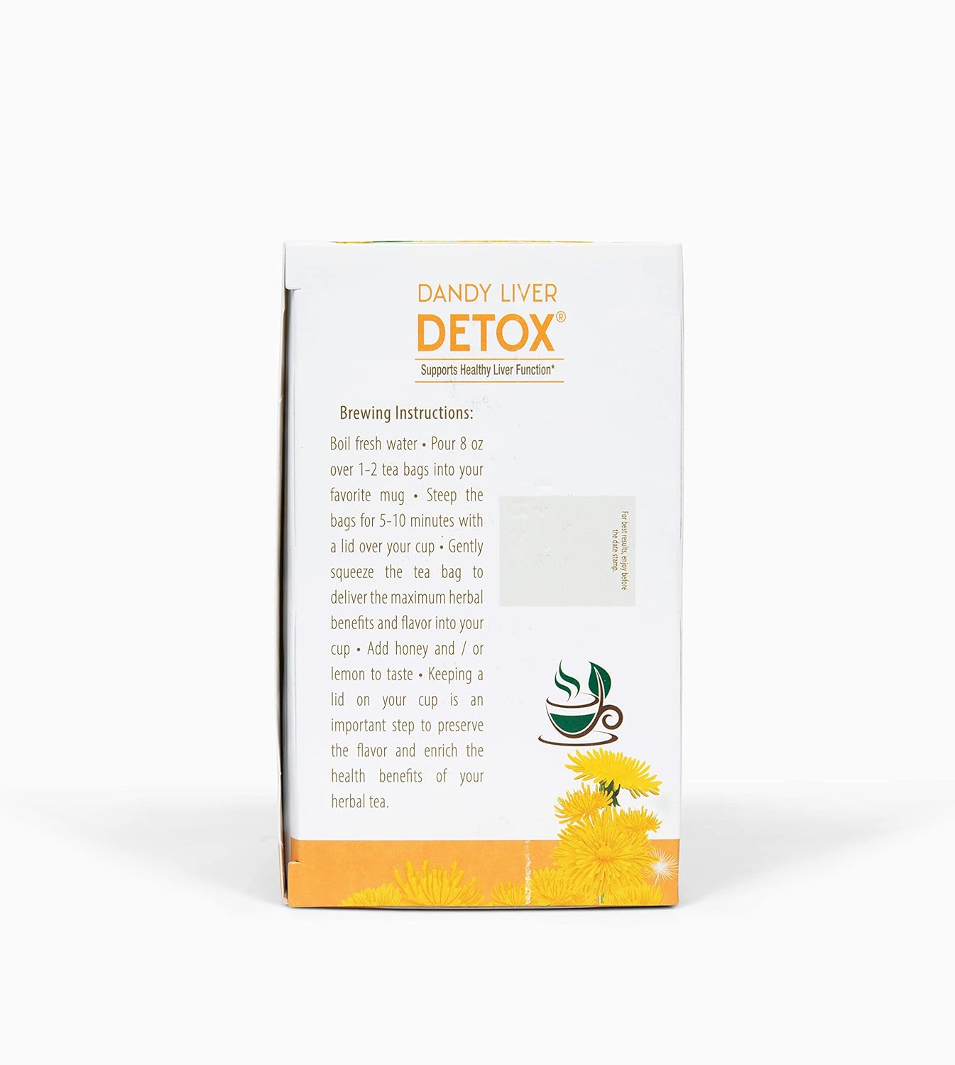 Caffeine-Free Dandy Liver Detox Tea - 20 Count Lifestyle Awareness Tea