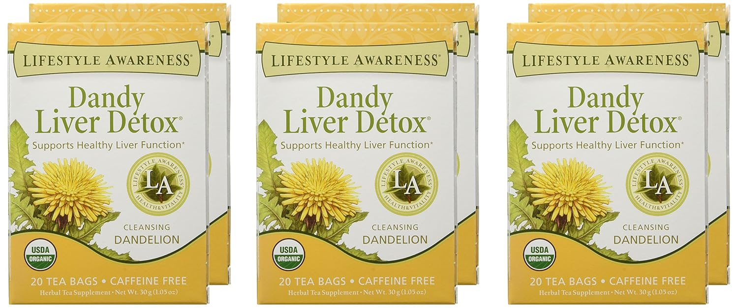 Caffeine-Free Dandy Liver Detox Tea - 20 Count Lifestyle Awareness Tea