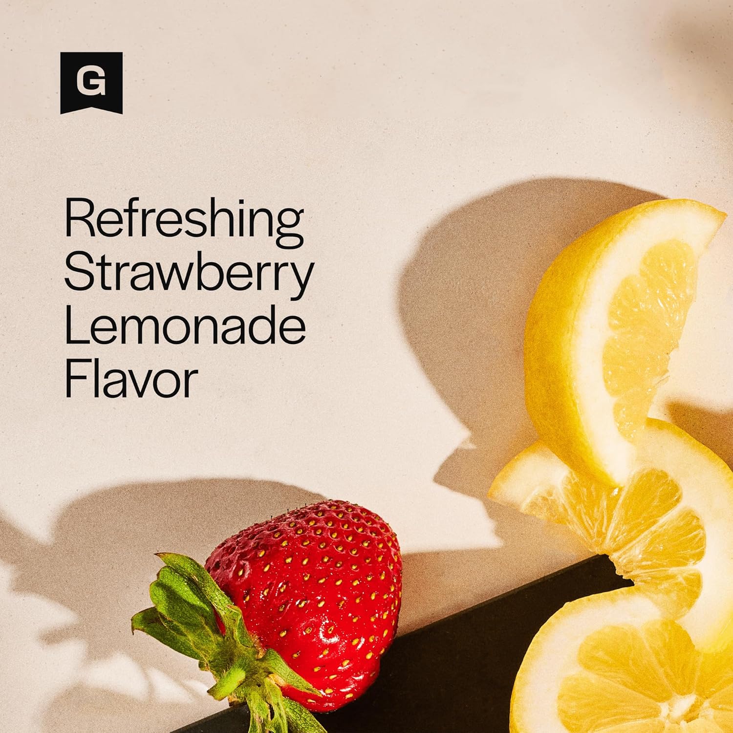 Caffeine-Free Hydration Powder Packets with Electrolytes for Energy Support - Strawberry Lemonade Flavor, 21 Sticks