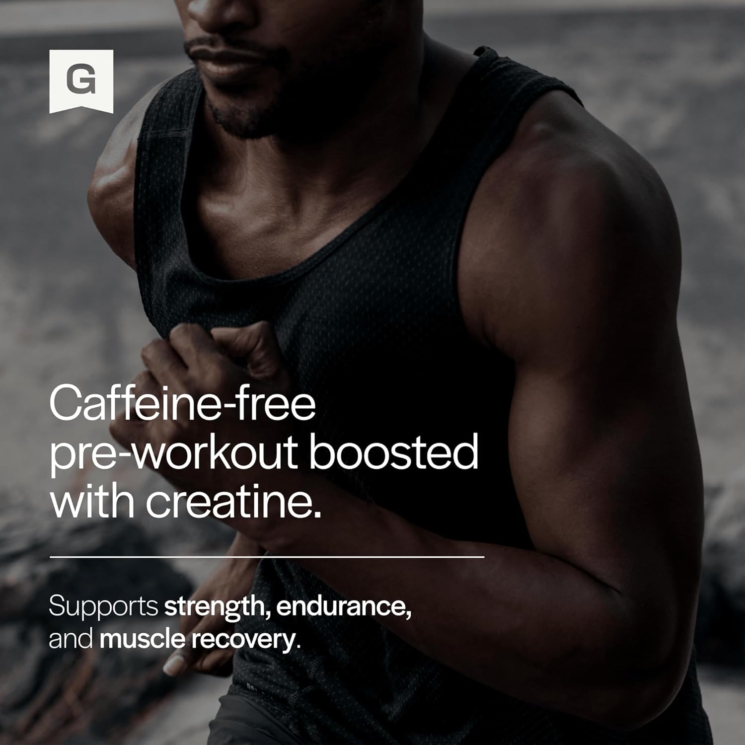 Caffeine-Free Pre Workout Powder with Creatine & BCAA's, Energy & Muscle Support, Strawberry Lemonade - 14 Servings
