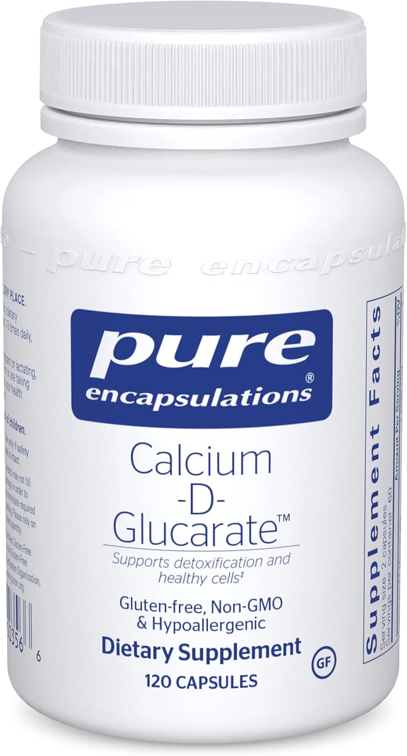 Calcium-D-Glucarate Supplement for Liver, Lungs, Breast, and Colon Health - 120 Capsules