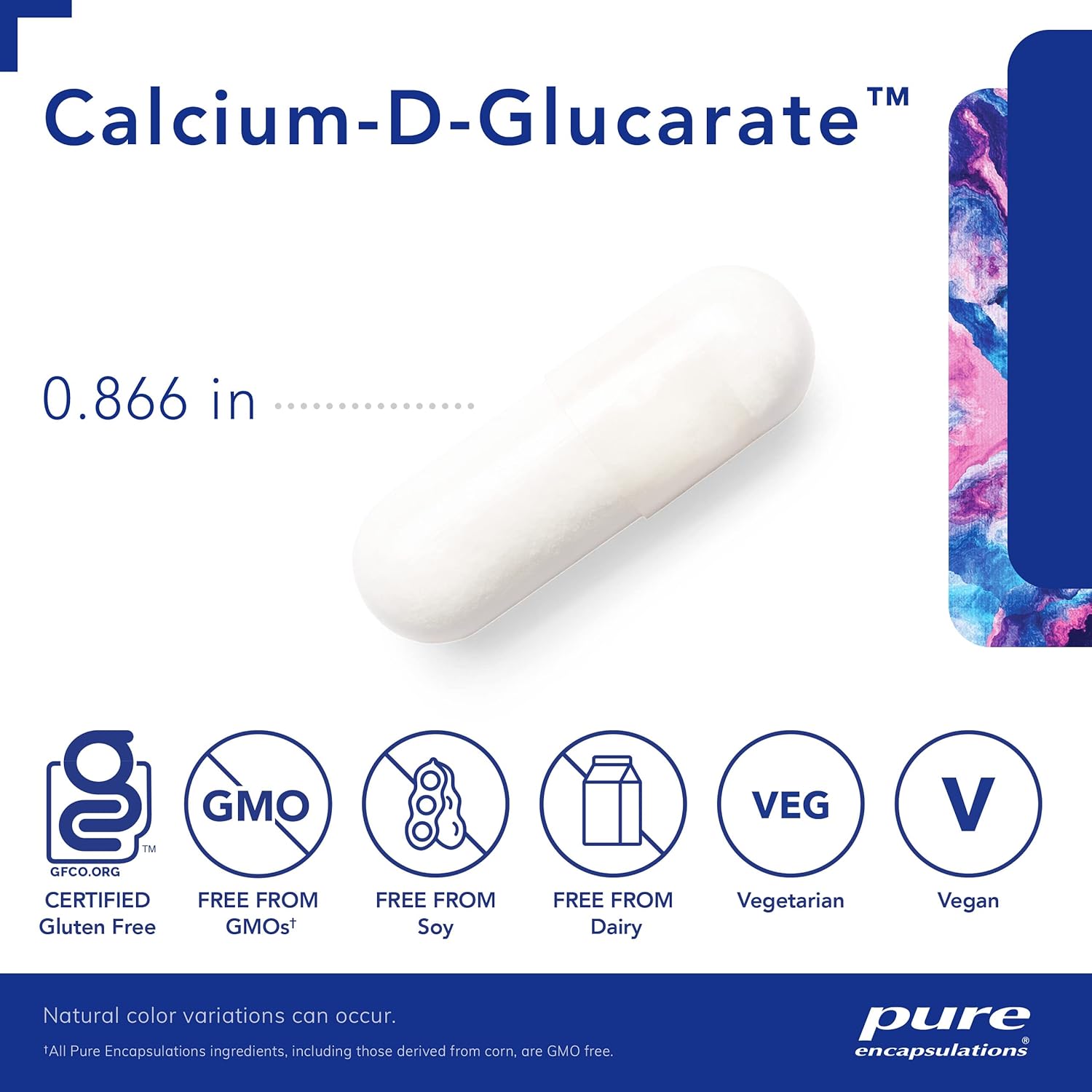 Calcium-D-Glucarate Supplement for Liver, Lungs, Breast, and Colon Health - 120 Capsules