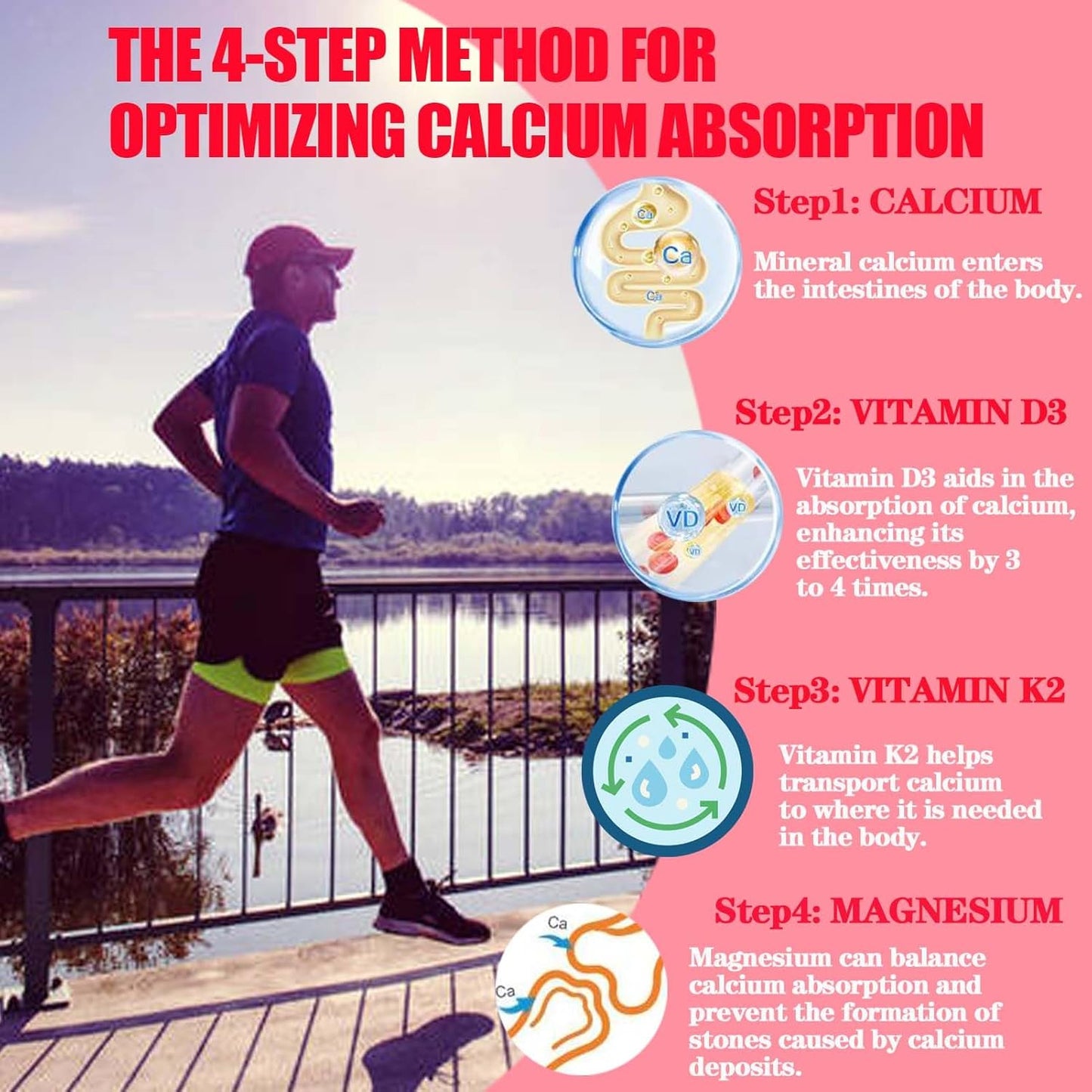 Calcium Magnesium Gummy Supplement for Adults - 1000mg Calcium Citrate & Magnesium Glycinate with Zinc, Vitamin D3, K2 - Sugar Free for Muscle, Immune, Mood, Energy Support