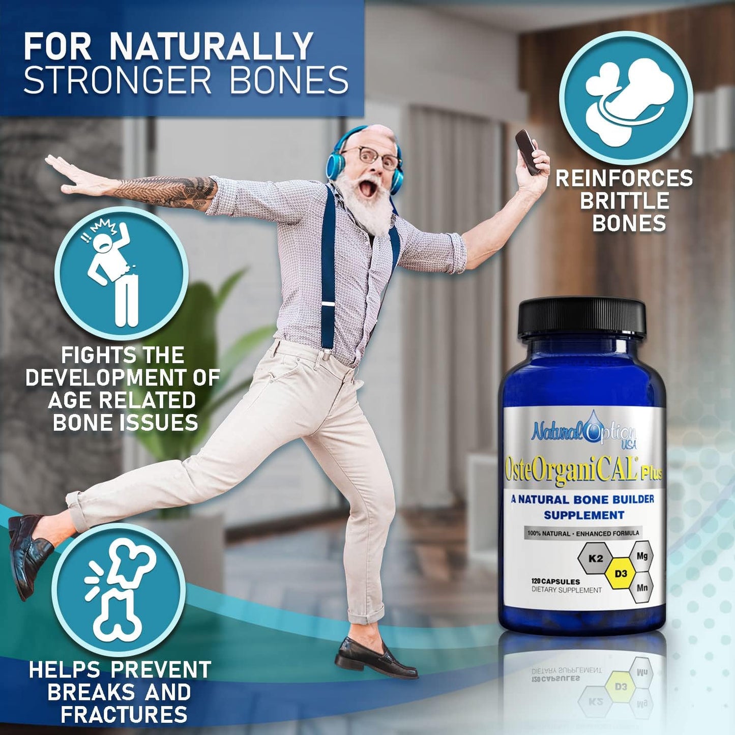 Calcium-Rich OsteOrganiCAL Plus Supplements with 120 Variations for Optimal Bone Health