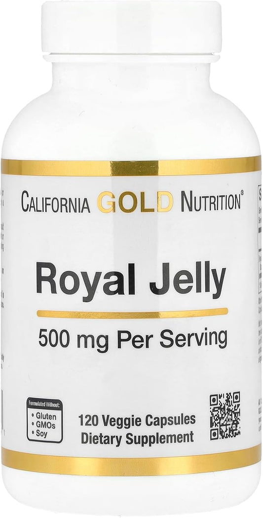 California Gold Nutrition Royal Jelly Capsules, 500mg, 120 Count