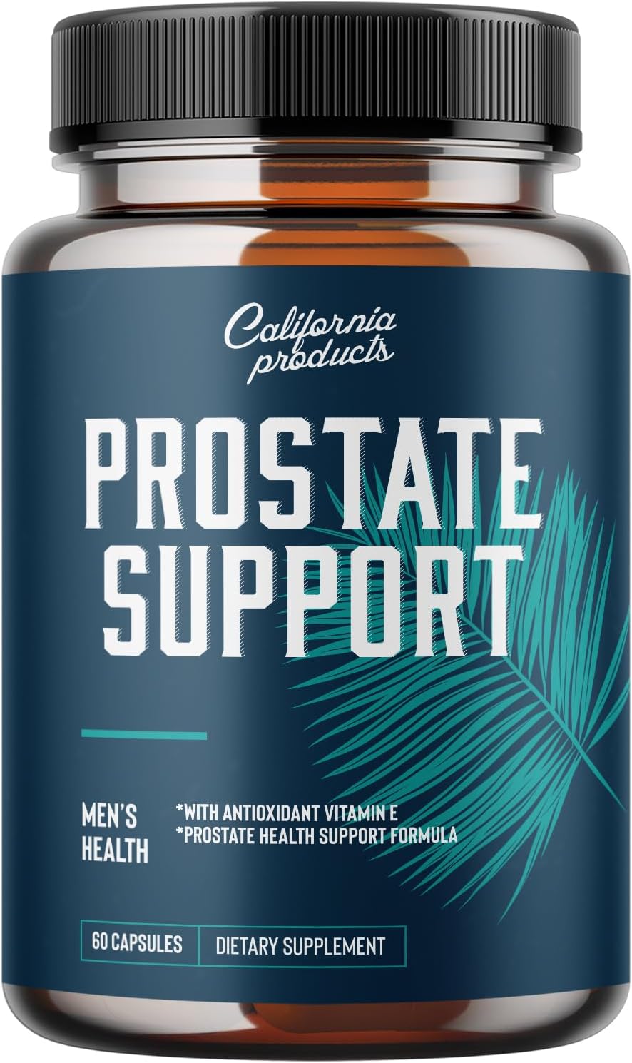 California Products Prostate Support Supplement for Men - Pygeum & Saw Palmetto Blend with Vitamins, Zinc, and Plant Sterols - Promotes Healthy Urinary Flow and Men's Health