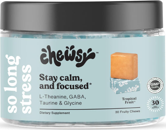 Calm Fruity Chews with L-theanine, Amino Acids, and Magnesium - Non-GMO & Gluten-Free