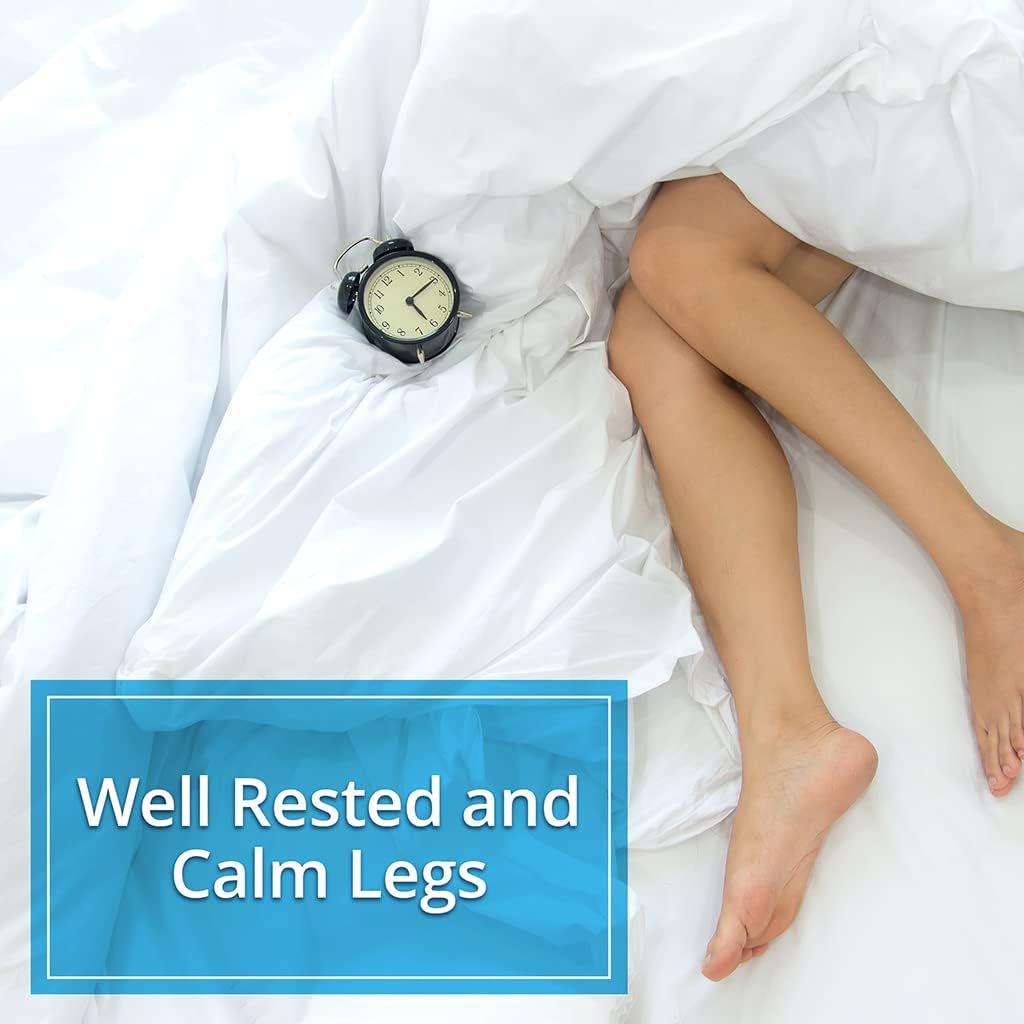 Calm Legs Natural Supplement with Iron, Magnesium, Valerian Root - Relieves Itching, Crawling, Tingling, Restless Legs - 60 Tablets