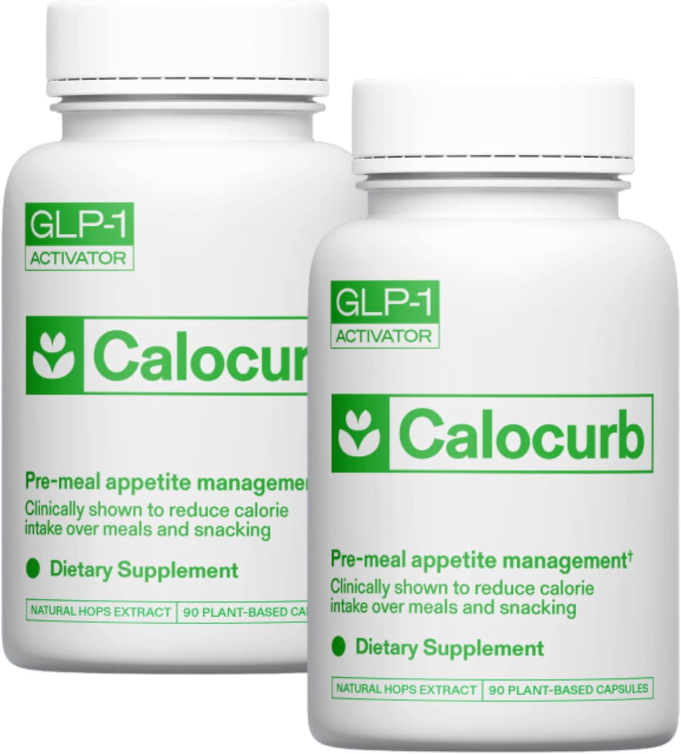 Calocurb Dietary Supplement 180 Count - 2 Month Supply, Natural GLP-1 Activator, Plant Based Formula for Appetite Control & Hunger Management