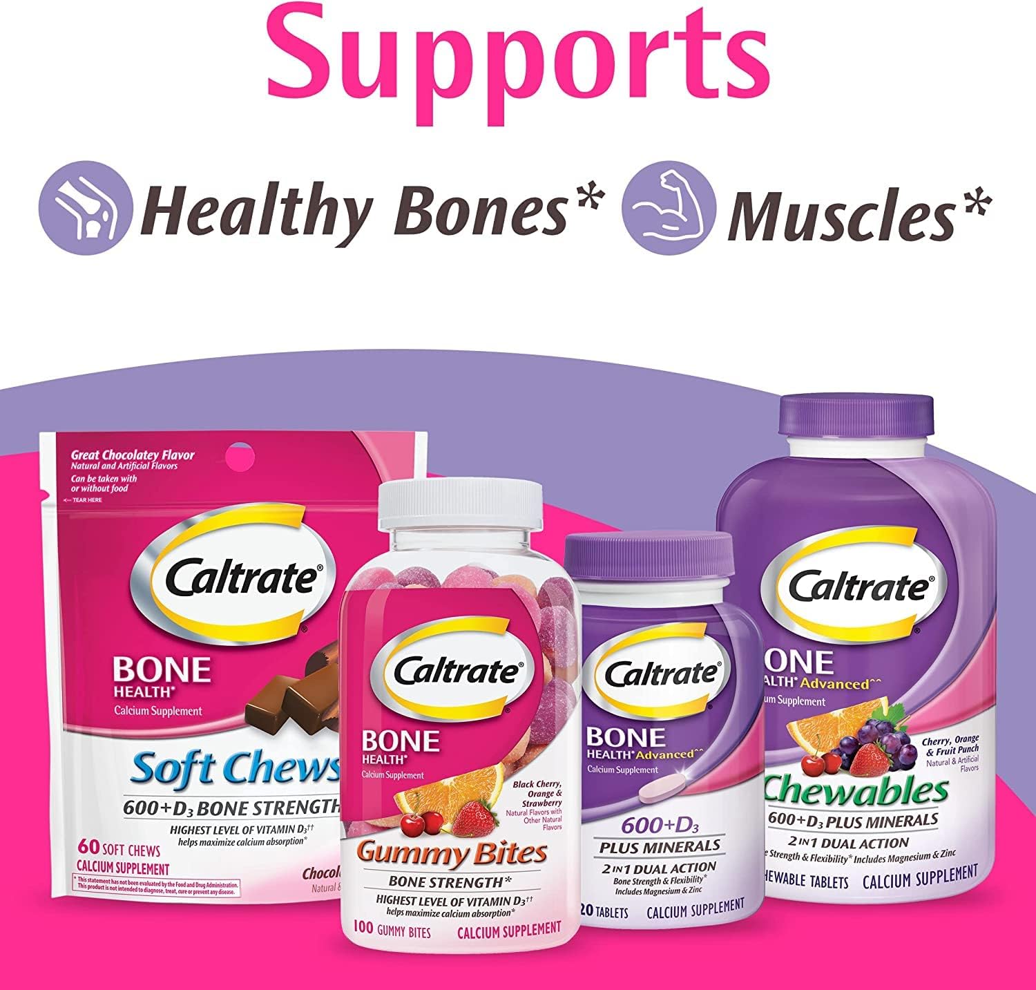 Caltrate Minis + Minerals 150ct - Pack of 2 for Optimal Bone Health and Support