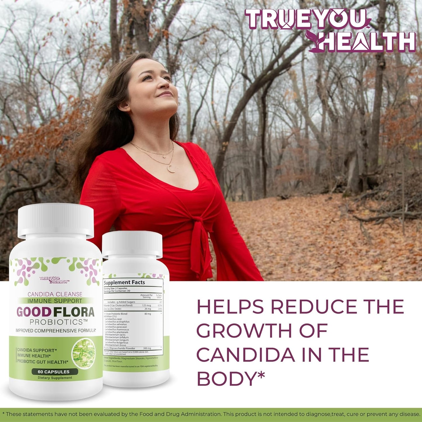 Candida Cleanse Probiotic Supplement for Immune Support & Yeast Overgrowth Detox - Best Candida Cleanse Pills for Good Flora & Health