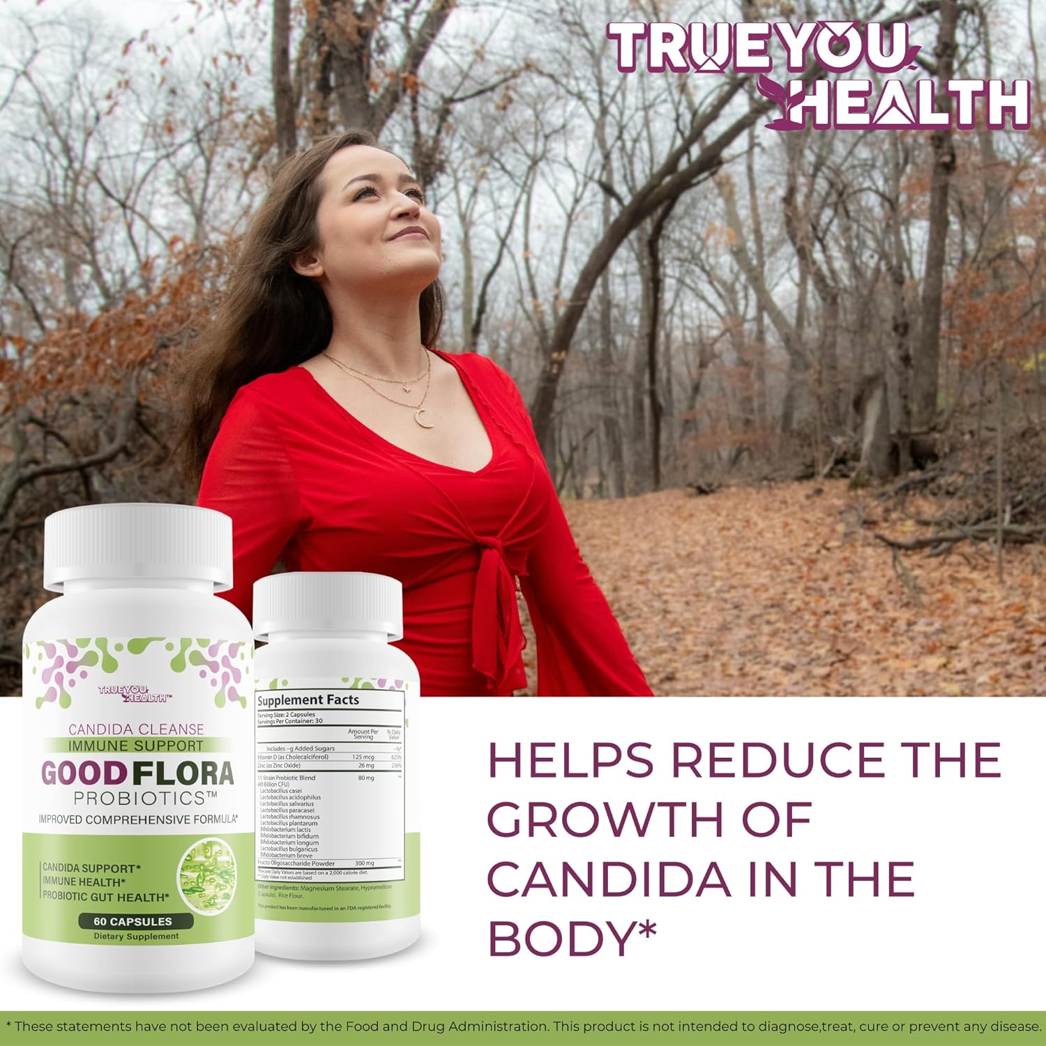 Candida Cleanse Probiotic Supplement for Immune Support & Yeast Overgrowth Detox - Best Candida Cleanse Pills for Good Flora & Health