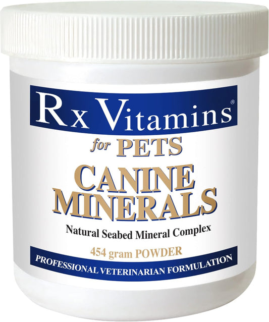 Canine Calcium & Mineral Powder Supplement for Dogs - 16 oz Mineral Supplement with Magnesium & Potassium by Rx Vitamins