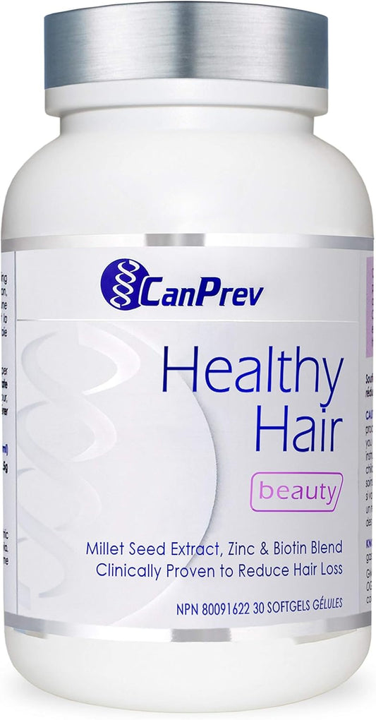CanPrev Healthy Hair Beauty Softgels - Supports Hair Health, Reduces Dandruff, and Promotes Scalp Health - Boosts Hair Growth and Connective Tissue Formation