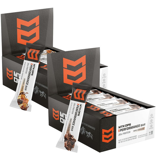 Caramel Crunch and Triple Chocolate Mudslide Performance Bar Bundle