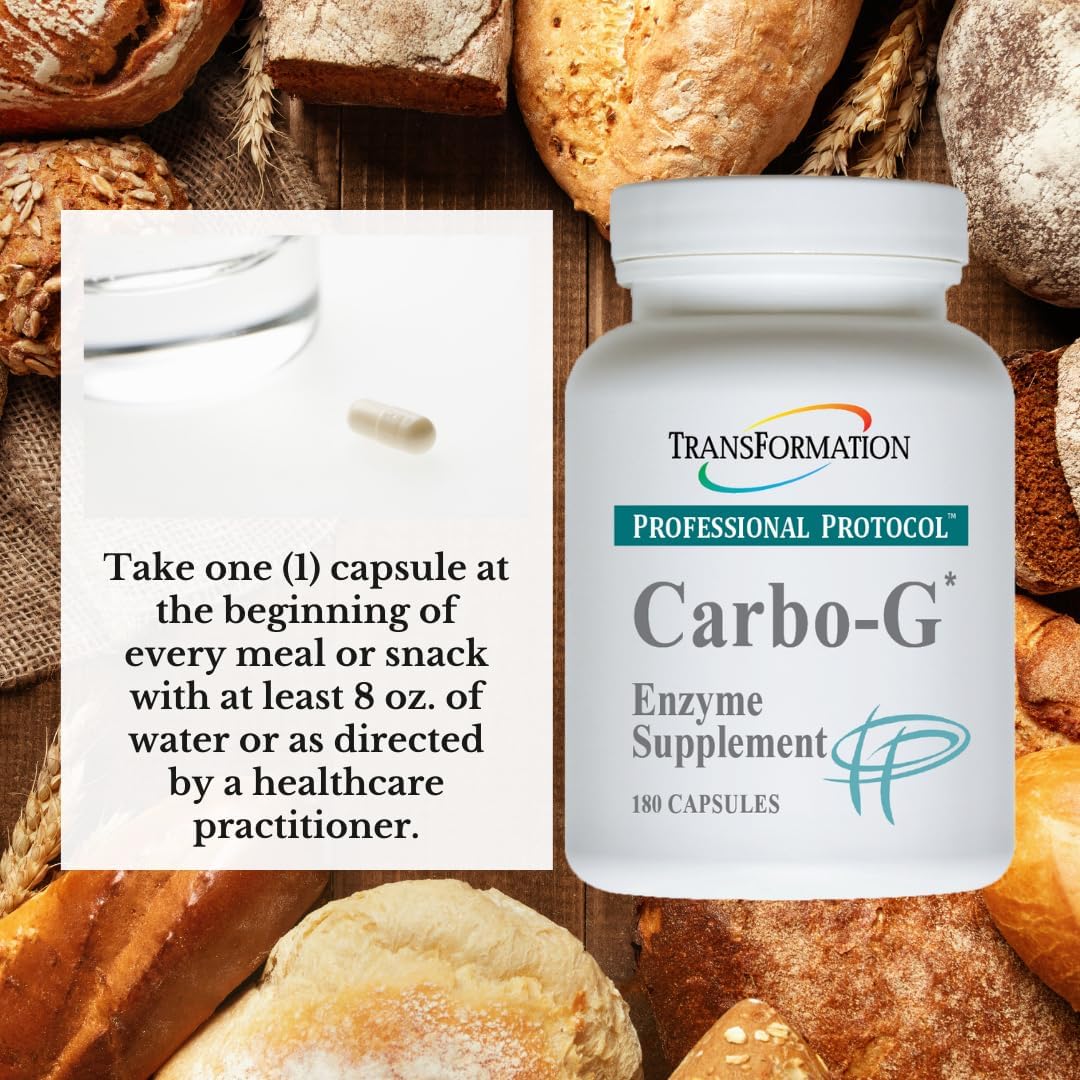 Carbo-G High Potency Enzyme Blend Supplement for Carbohydrate Breakdown and Nutrient Absorption