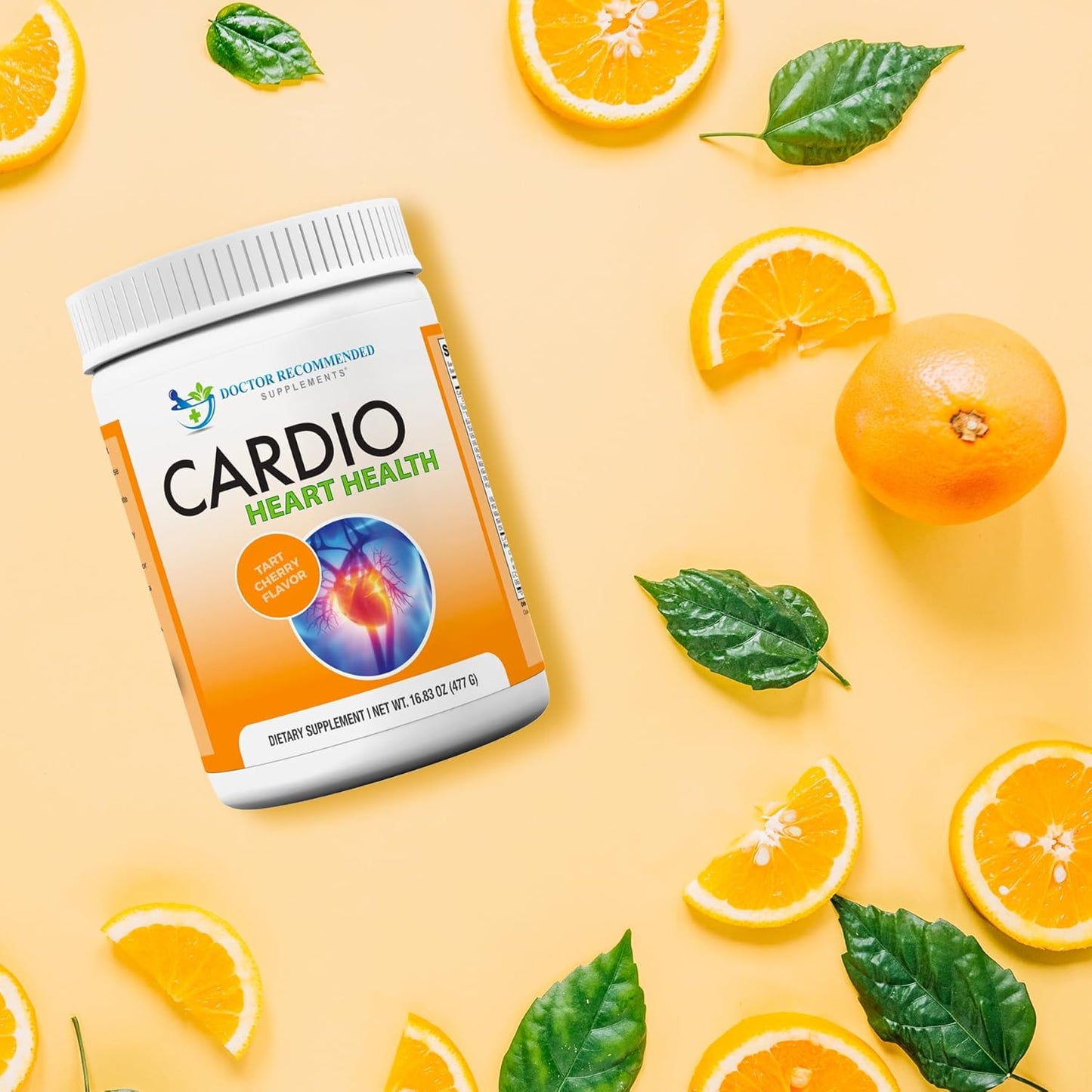 Cardio Heart Health Powder - Doctor Recommended L-Arginine & L-Citrulline Supplement, 16.82 oz