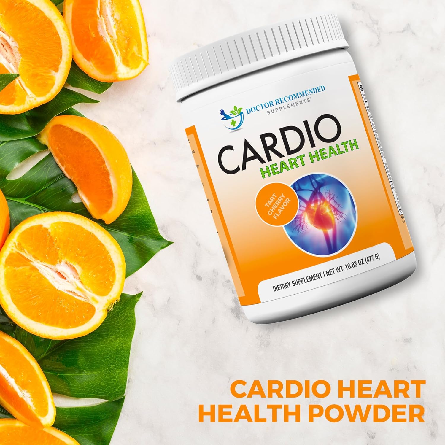 Cardio Heart Health Powder - Doctor Recommended L-Arginine & L-Citrulline Supplement, 16.82 oz
