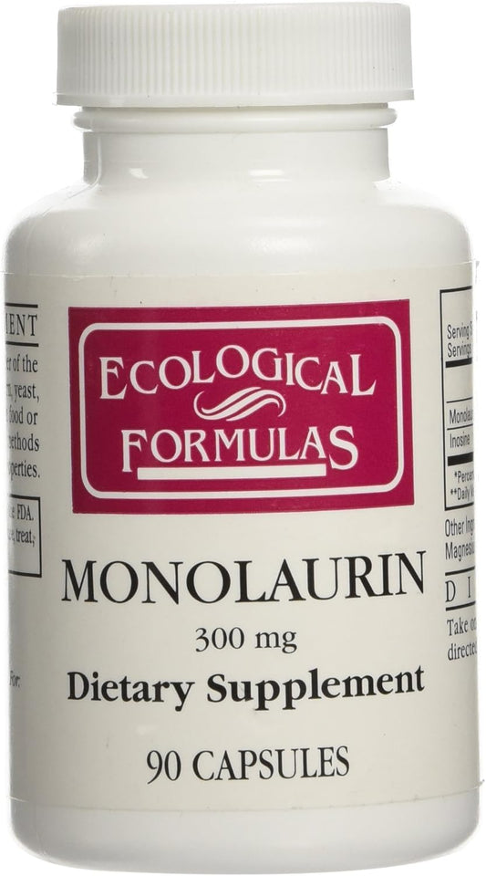 Cardiovascular Research Monolaurin 90c by Ecological Formulas - Powerful Immune Support Supplement for Heart Health