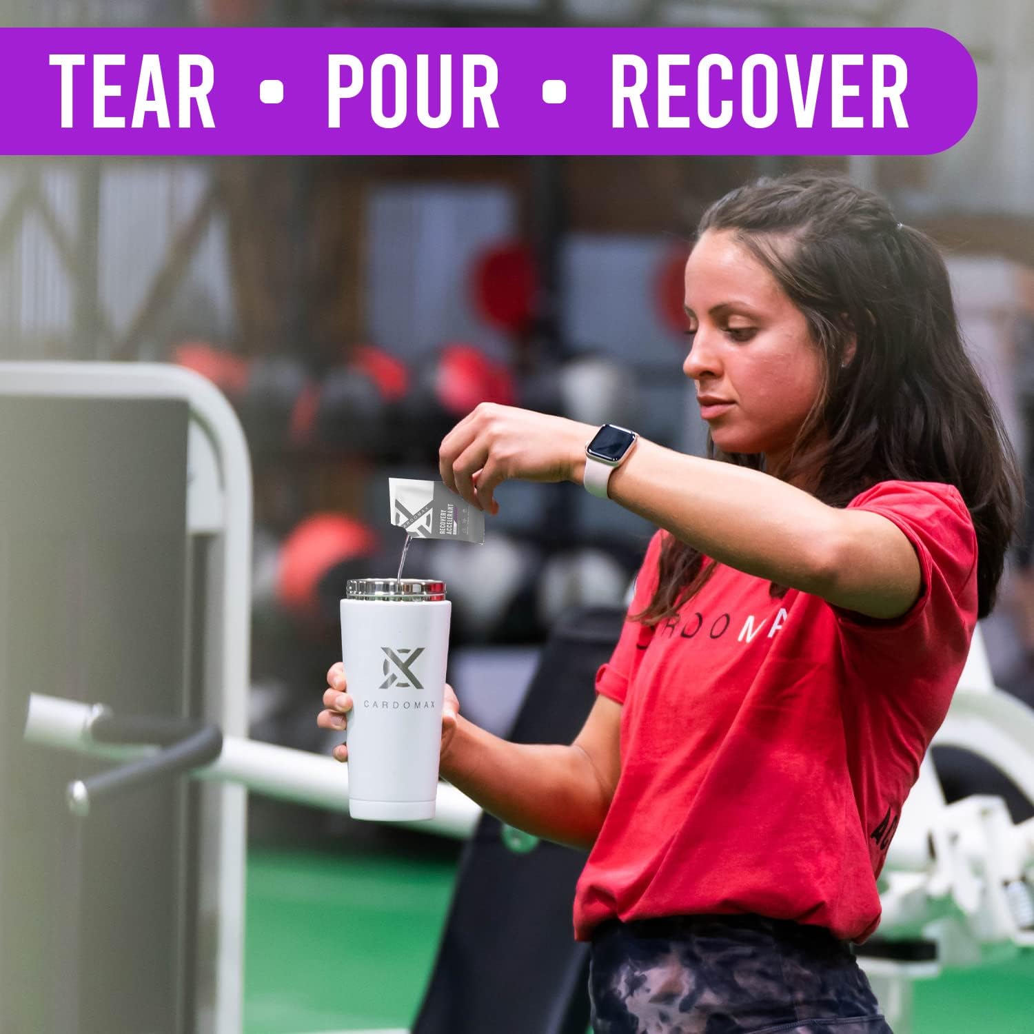 CardoMax Grape Recovery Accelerant Liquid with BCAAs, Glutamine, Creatine, Vitamin C - Keto, Vegan, Sugar-Free - Muscle Recovery & No Calories