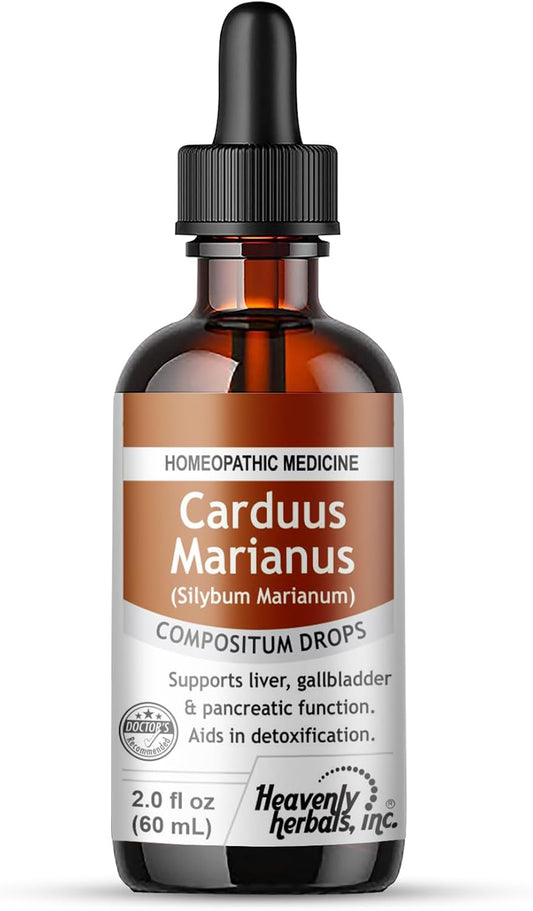 Carduus Marianus Compositum Homeopathic Drops for Liver, Gallbladder, and Pancreatic Support - 2.0 fl oz