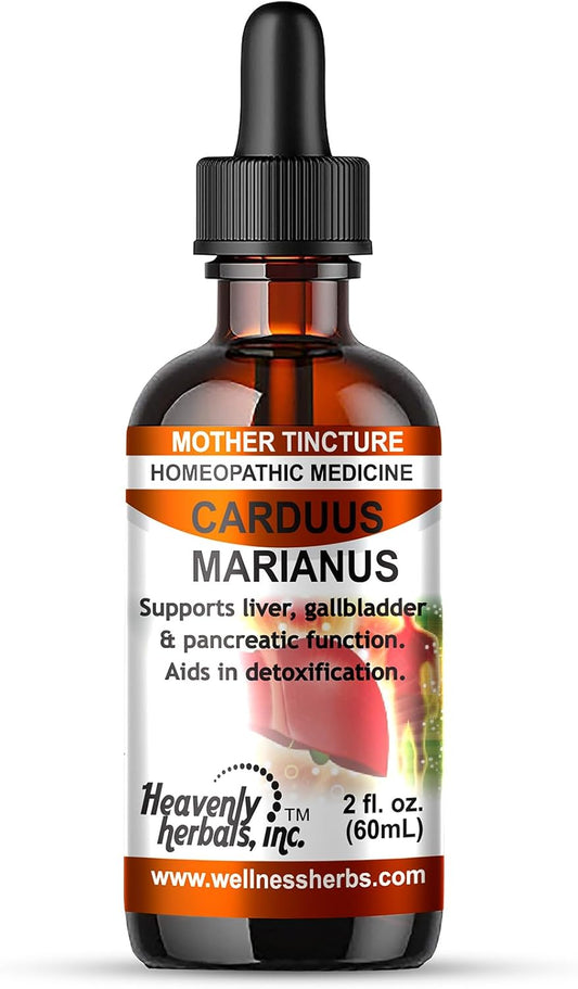 Carduus Marianus Q Tincture - Liver, Gallbladder & Pancreas Support - Detox Aid - 2.0 Fl Oz - USA Made & Shipped