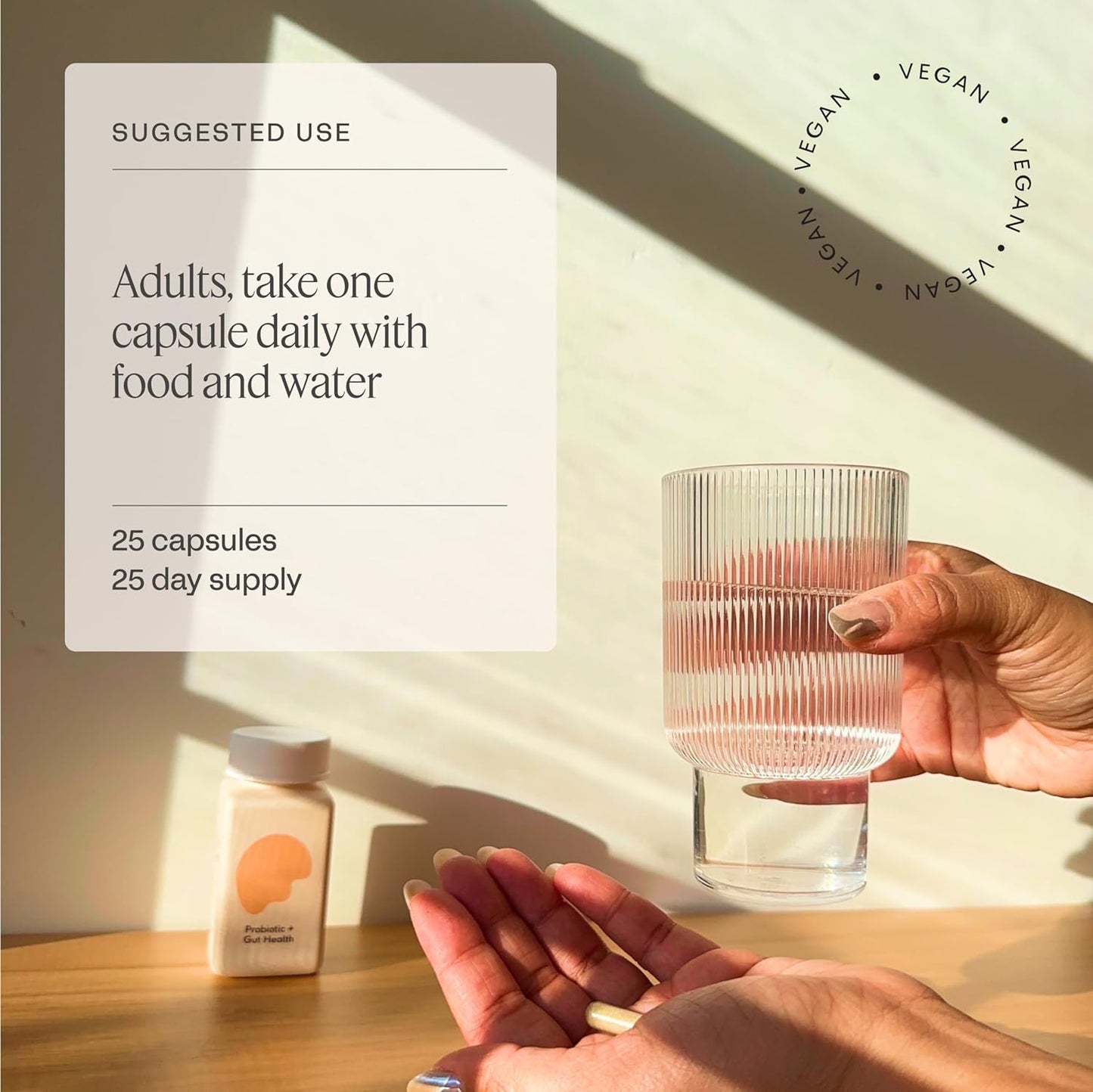 Care/of Probiotic Supplement for Gut Health with Wellness Tracker App - Supports Digestive Health, Relieves Gas & Bloating - Sugar-Free, No Fillers - 25 Count