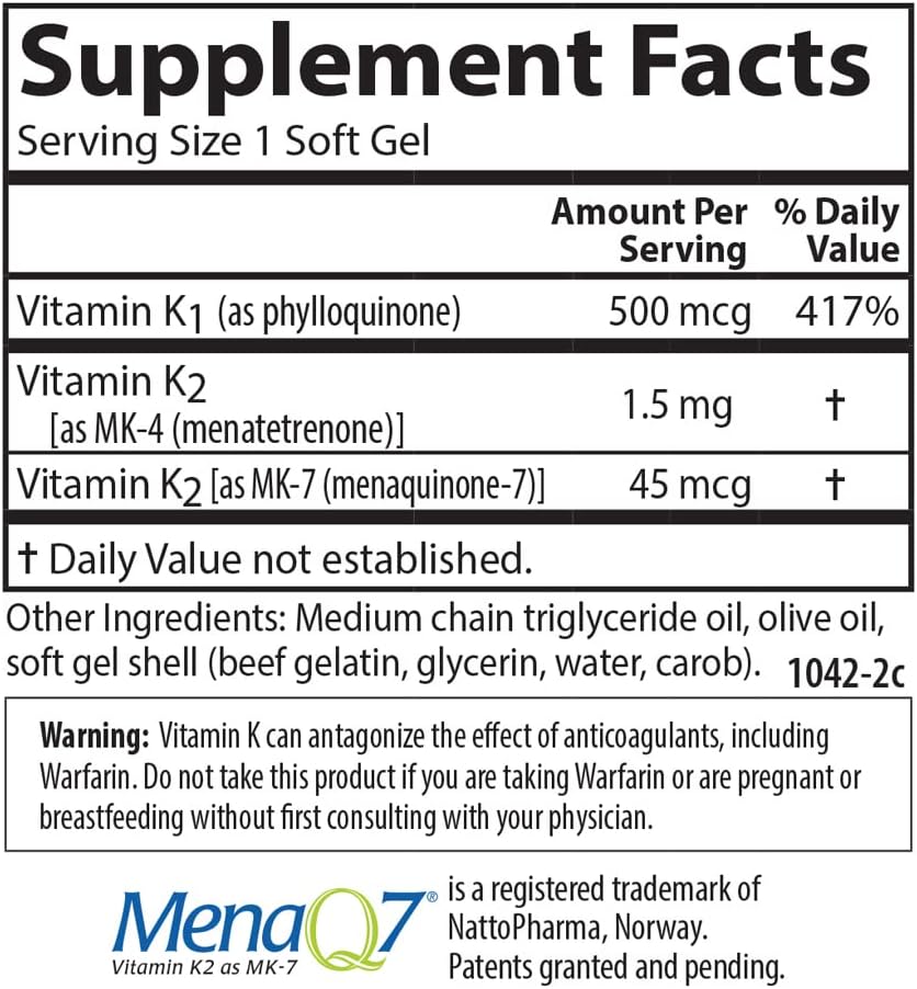 Carlson Labs K Complete Softgels - 90 Count Supplement for Daily Vitamin Intake