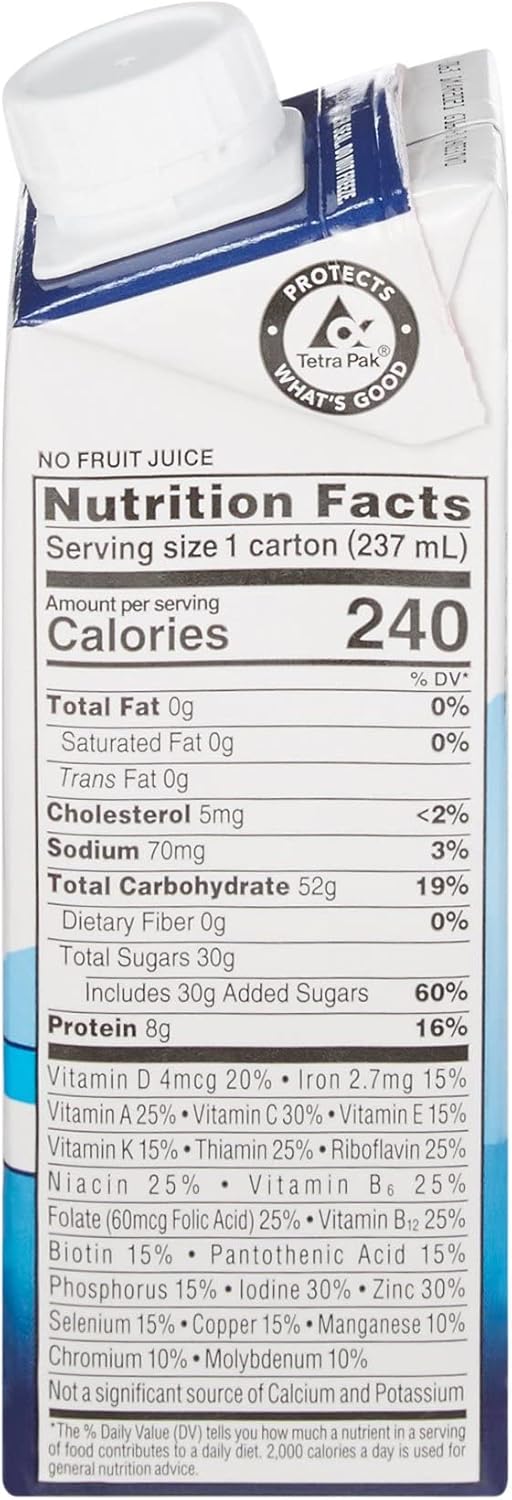 Case of 24 Ensure Clear Mixed Berry 8 Ounce Recloseable Cartons
